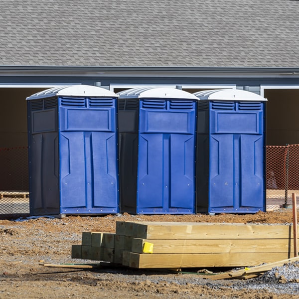 are there any restrictions on where i can place the portable toilets during my rental period in Canby